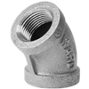 6" 150 Black Malleable Iron 45 Degree Elbow