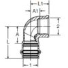VIEGA 79545 1x1/2 COPPER PROPRESS X FNPT 90 - Image 2