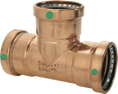 VIEGA 20689 2-1/2 x 1 x 2-1/2 COPPER PROPRESS TEE