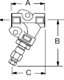 LH STRAINER CONNECTOR W/ BLOWDOWN