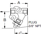 LH STRAINER CONNECTOR