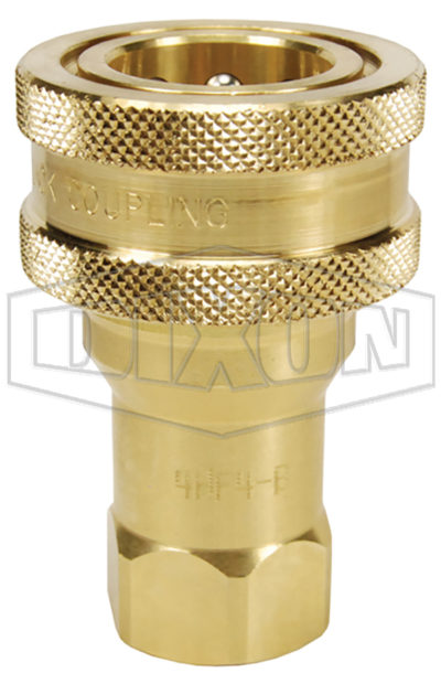 6HF6-B 3/4 FNPT BRASS HYDRAULIC QUICK DISCONNECT