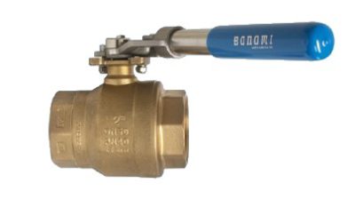 BONOMI 250NLFSRL 3 FP BRASS BALL VALVE W/ DEADMAN HANDLE LF