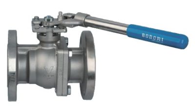 BONOMI 766000SRL 1 150 FLG'D FP SS BALL VALVE W/ DEADMAN HANDLE