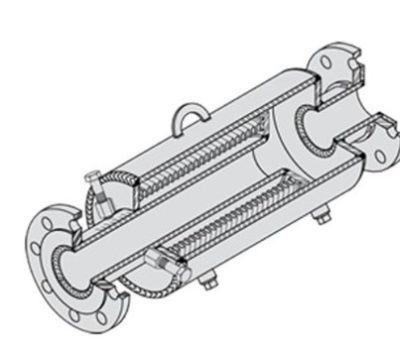 ECFFL 3/4X12-1/2 EXPANSION COMPENSATOR W/ CARBON STEEL FIXED & FLOATING FLANGES
