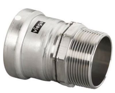 VIEGA 98300 2-1/2X2-1/2 316 P X MPT FKM ADAPTER