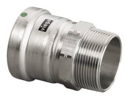 VIEGA 90635 2-1/2X2-1/2 316 P X MPT EPDM ADAPTER