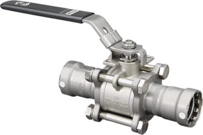 VIEGA 86415 1-1/4 CS FKM 3-PIECE BALL VALVE
